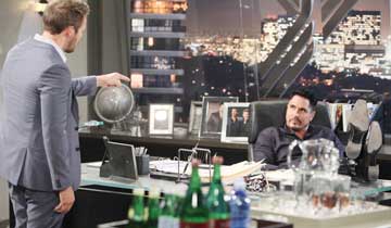 Liam makes angry accusations in Bill's office