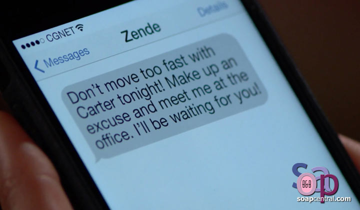 Zoe receives a life-changing message from Zende