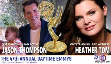 LEAD ACTOR AND ACTRESS: B&B's Heather Tom, Y&R's Jasom Thompson earn gold