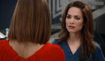 Elizabeth senses that something is troubling Hayden