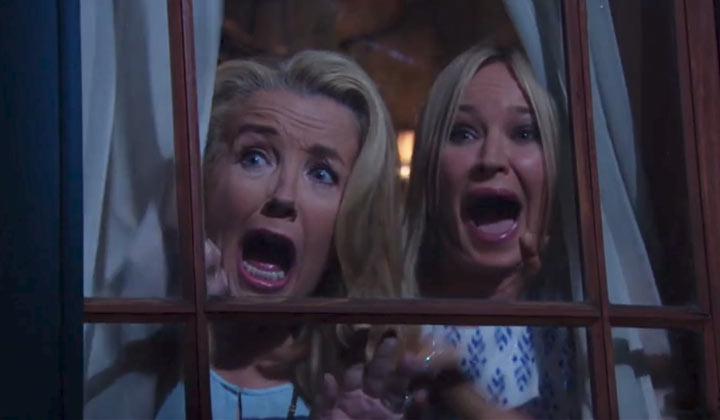 Nikki and Sharon get the fright of their lives