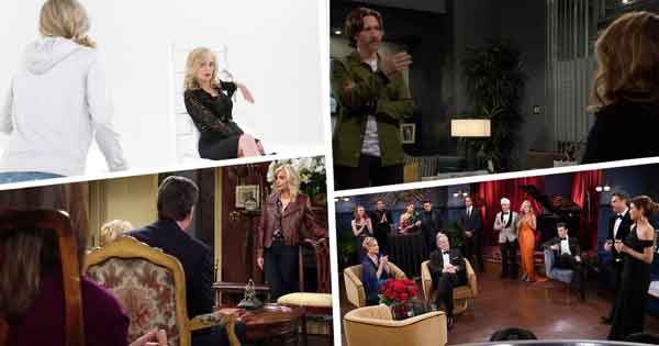 Y&R Week of April 8, 2024: Ashley's alters battled inside her mind. Traci staged an intervention. Daniel decided to sue Chancellor-Winters. Friends and family made toasts at Victor and Nikki's 40th anniversary party.