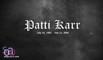 Soap alum Patti Karr has died