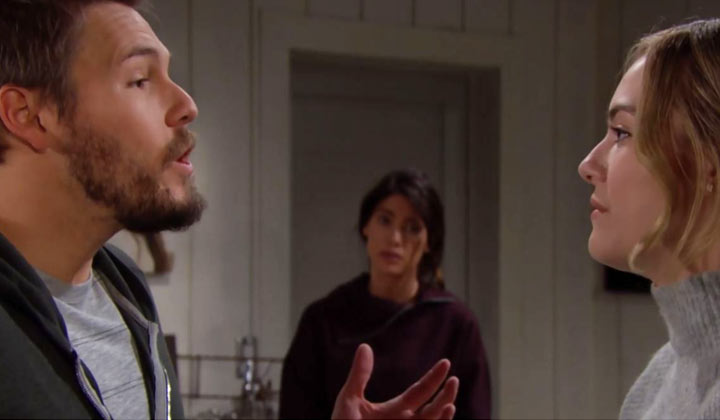 Liam tells Hope that he is not leaving her for Steffy