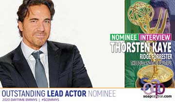INTERVIEW: Thorsten Kaye dishes on his Emmy nomination for his work as The Bold and the Beautiful's Ridge Forrester