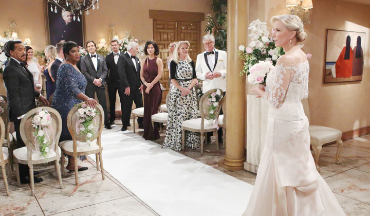 Guests gather for Brooke and Ridge's wedding