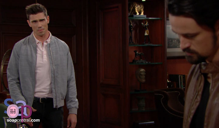 Finn shares some disturbing news about Thomas with Steffy