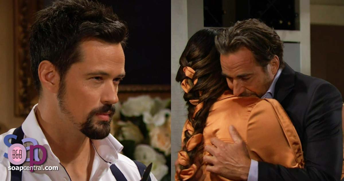 Ridge gets emotional, and Brooke and Thomas spar