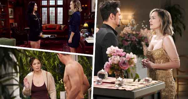 B&B Week of March 18, 2024: Hope said no to Thomas' proposal. Steffy urged Thomas to dump Hope. Luna and Bill bonded. Poppy asked Finn to be a male figure for Luna.