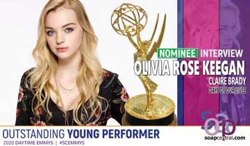 INTERVIEW: Olivia Rose Keegan on her Emmy nomination and return as Days of our Lives' troublemaker, Claire