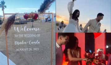 Days of our Lives' Camila Banus weds Marlon Aquino in beautiful, beachside ceremony