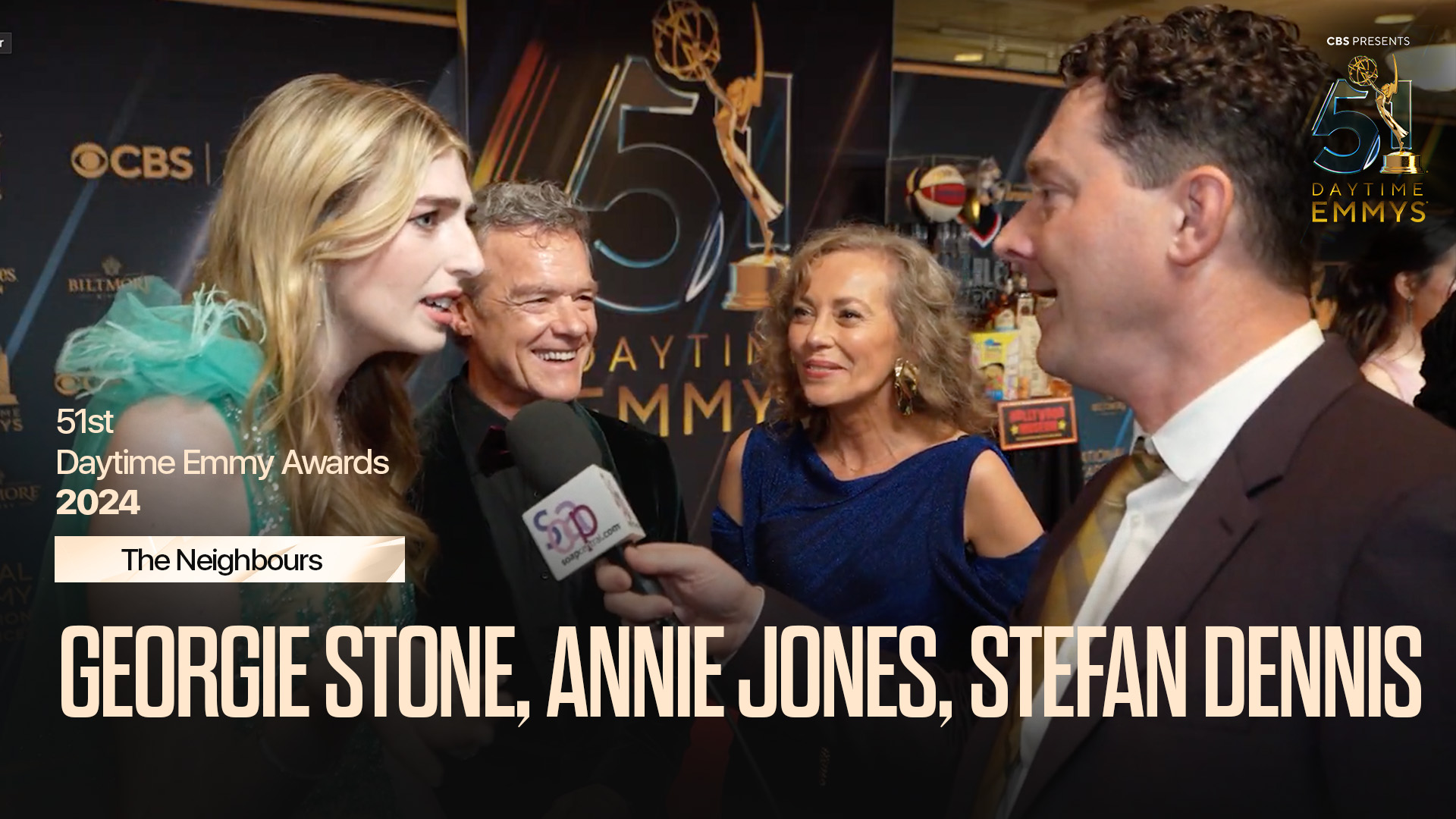 On the 2024 Daytime Emmys Red Carpet: Georgie Stone, Annie Jones, and Stefan Dennis | Soap Central