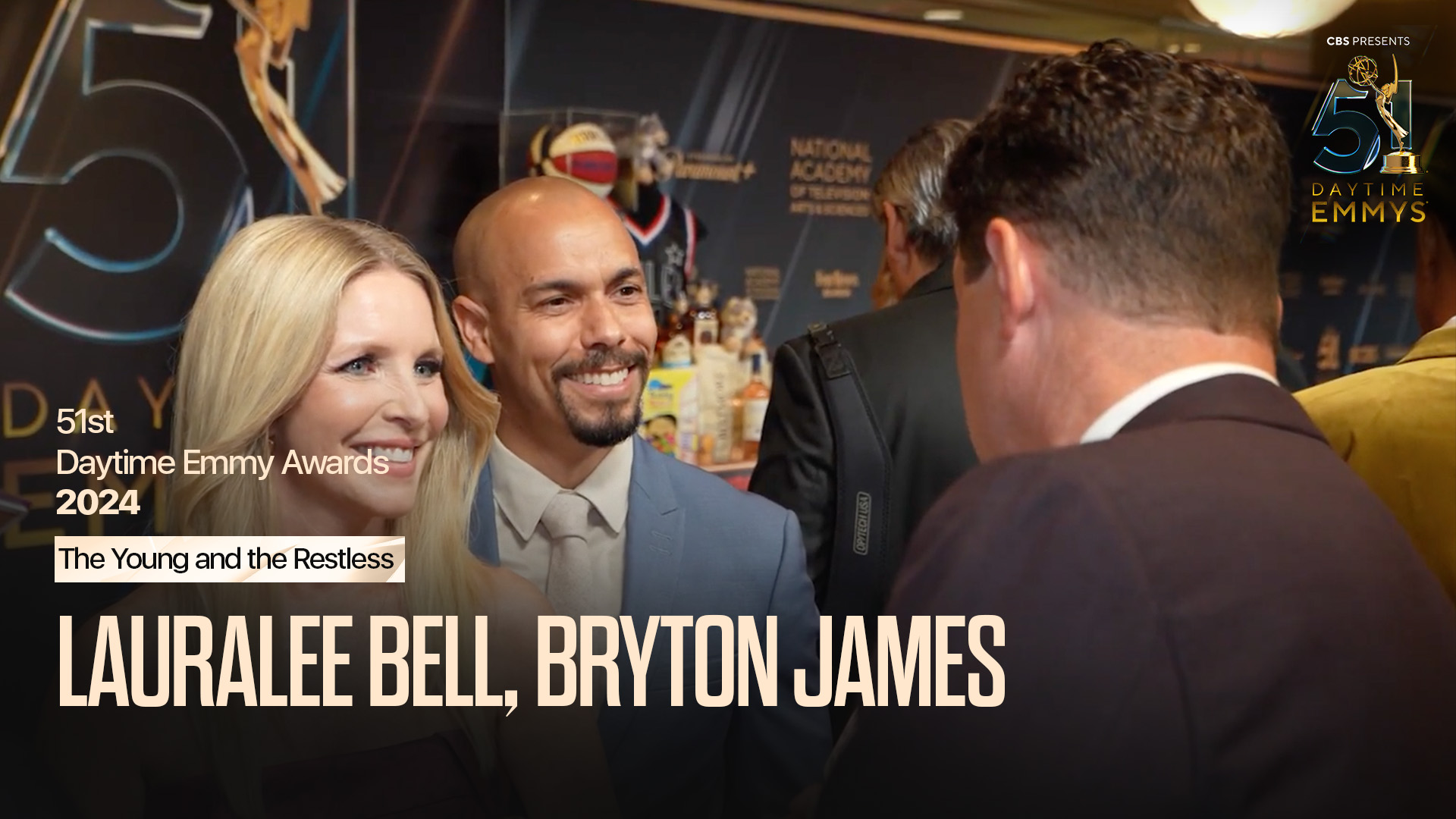 On the 2024 Daytime Emmys Red Carpet: Lauralee Bell and Bryton James | Soap Central