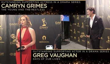2018 Daytime Emmys: Days of our Lives' Greg Vaughan and The Young and the Restless' Camryn Grimes win their first Supporting Emmys