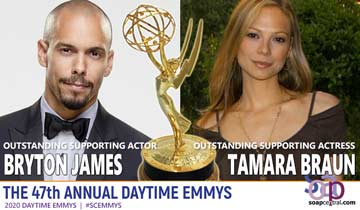 SUPPORTING ACTOR AND ACTRESS: GH's Tamara Braun and Y&R's Bryton James
