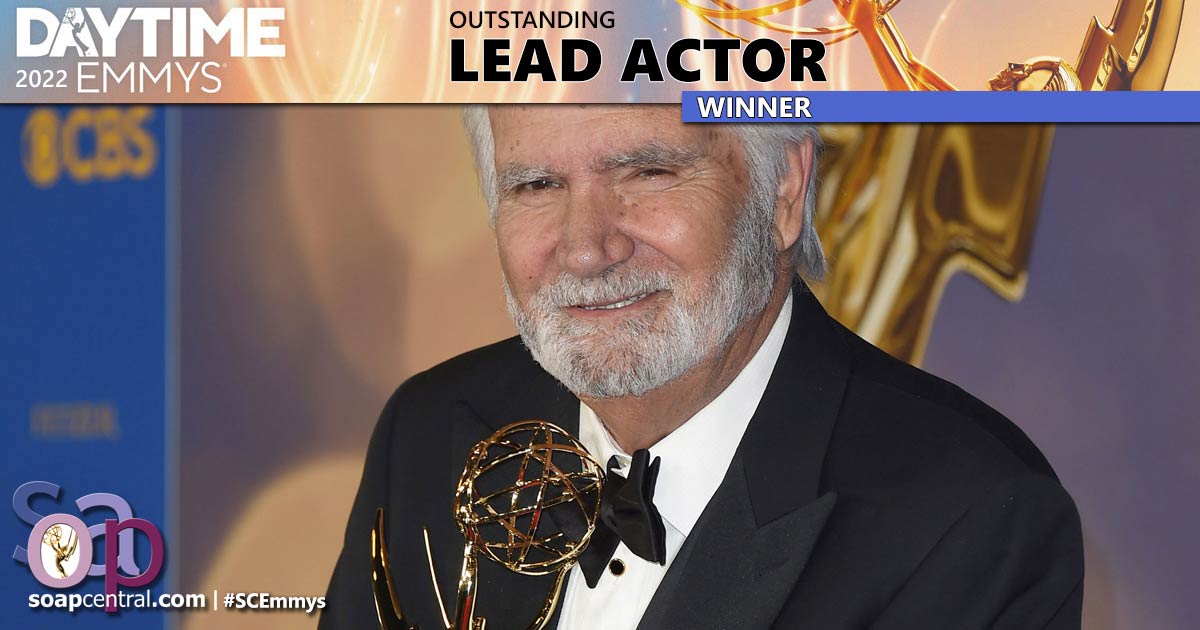 LEAD ACTOR: B&B's John McCook wins first Emmy, second in category for B&B
