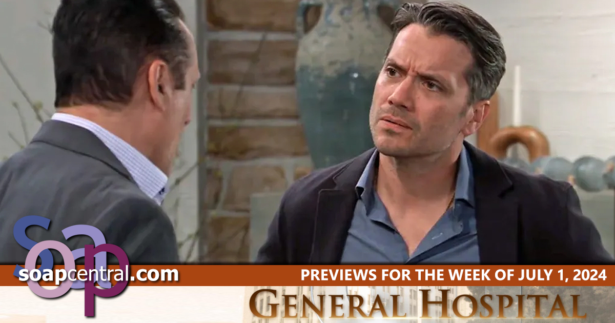 General Hospital Scoop: Dante tries to reason with Sonny (Spoilers for the week of July 1, 2024 on GH)