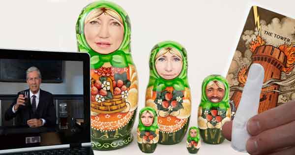GH TWO SCOOPS COMMENTARY: Russian dolls, tarot cards, and Apollo's middle finger