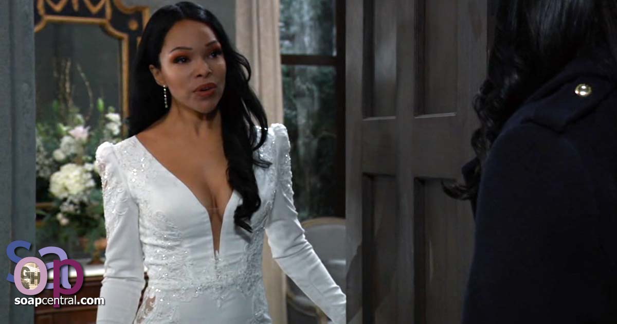 Portia receives a surprise visitor on her wedding day
