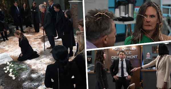 GH Week of February 5, 2024: A funeral was held for Spencer. Brick warned Sonny that Dex might be the mole. Lucy slept with Scott. 