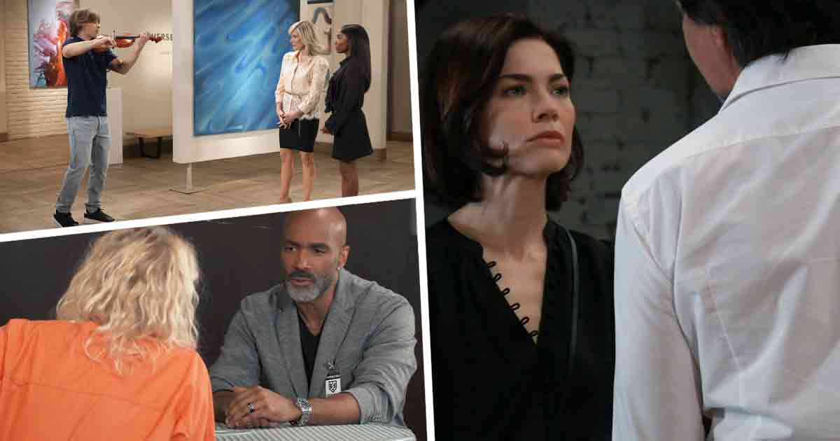 GH Week of June 10, 2024: Elizabeth ended things with Finn. Drew decided to run for Congress. Curtis paid Heather a visit. Sam and Spinelli used John's badge to access FBI records.