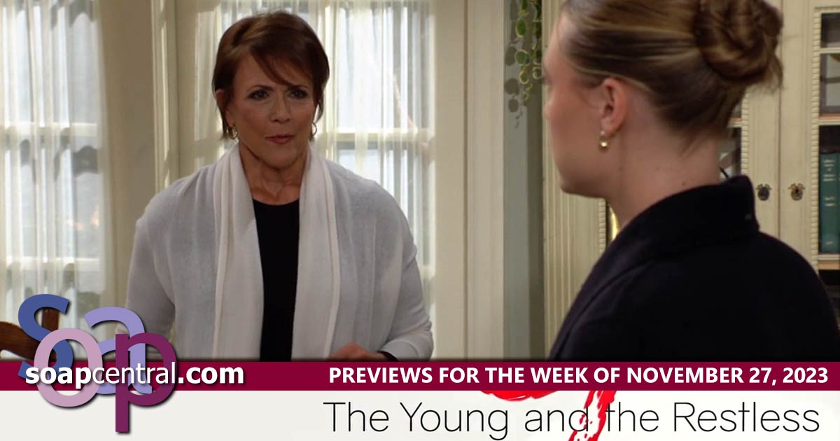 The Young and the Restless Previews and Spoilers for November 27, 2023