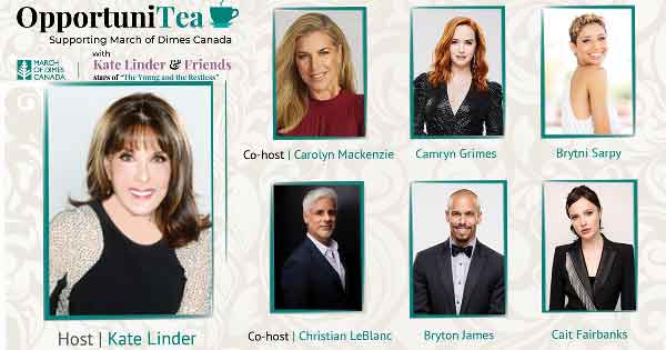 Kate Linder's OpportuniTea returns in June -- with a chance to win a Y&R set tour!