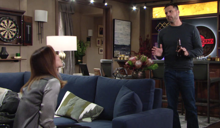 Phyllis scrutinizes Nick's change of heart