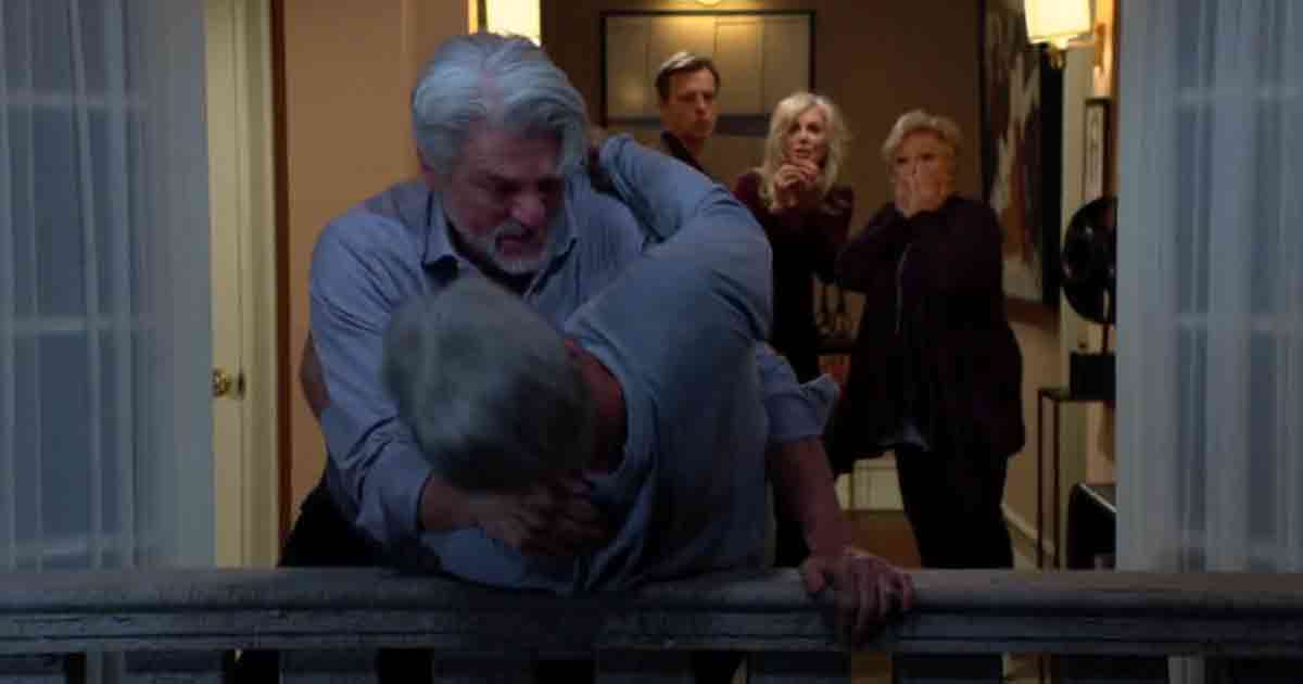Y&R Friday, June 7, 2024: Alan and Martin plunge off the balcony